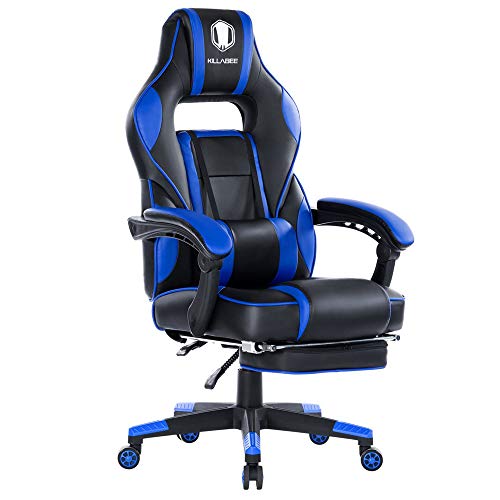 Blue Whale Big and Tall Gaming Chair with Massage Lumbar Support review