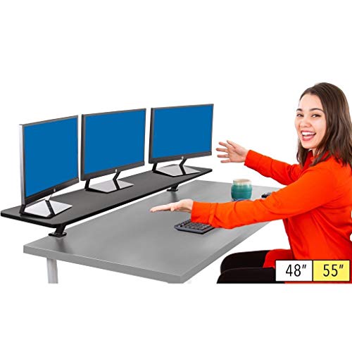 Stand Steady 48-inch Clamp-on Desk Shelf Monitor Stand
